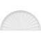 Ekena Millwork Half Round Sunburst Architectural Grade PVC Pediment, 50"W x 25"H x 2"P PEDPS050X250HRO01 - alternate 4